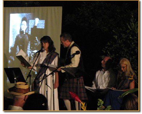 Camille Romero & Brian Connelly as Princess Ka'iulani and Archibald Cleghorn at Lahaina Royal Ho'ike